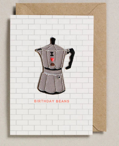 Birthday Beans Iron on Patch Greeting Card- Petra Boase