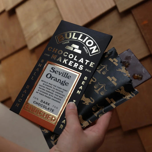 Seville Orange Milk Chocolate Bar - Bullion Chocolate
