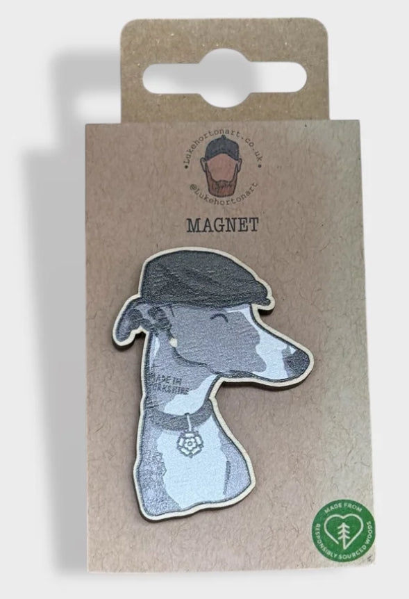 Jack The Whippet Magnet- LukeHorton Art