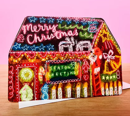 Christmas Decorations Dream Home Greeting Card - Laura Skilbeck