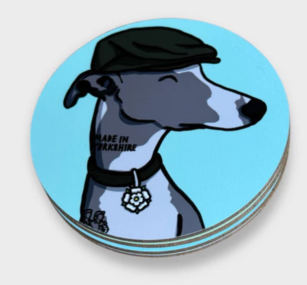 Jack The Whippet Coaster - Yorkshire Slang - Luke Horton