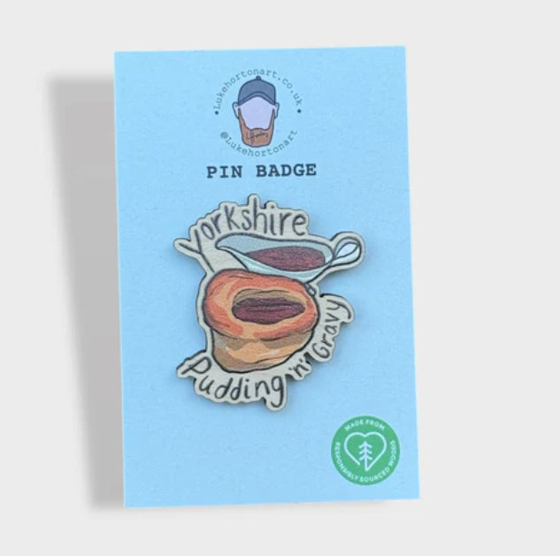 Yorkshire Pudding Pin Badge