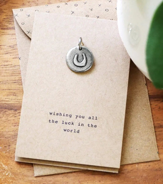 ‘Good luck’ horse shoe Keyring charm-Kutuu