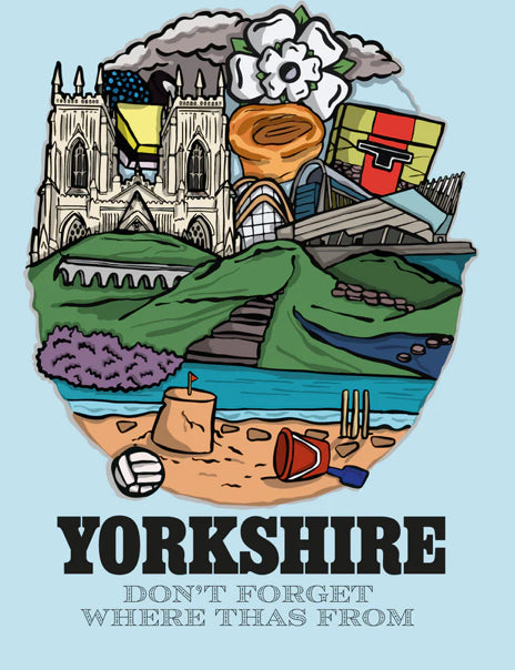Yorkshire greeting card- LukeHorton Art