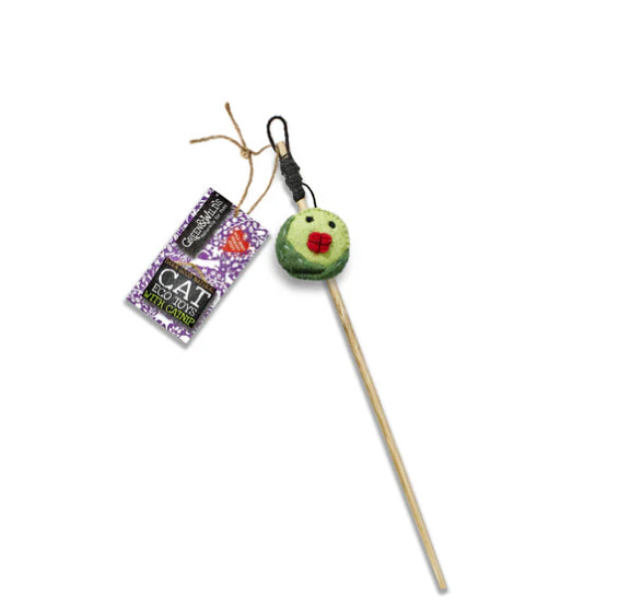 Sprouty McSprout Face Catnip Toy- Green and Wild’s