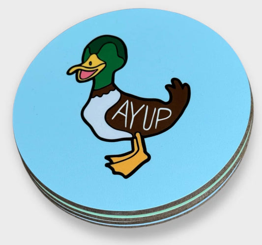 Ayup Duck Coaster- Luke Horton Art