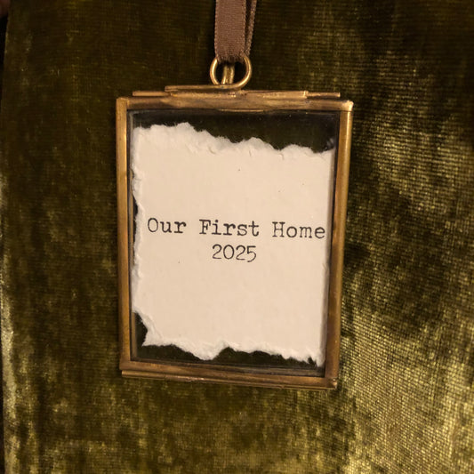 Our First Home 2025 small hanging frame