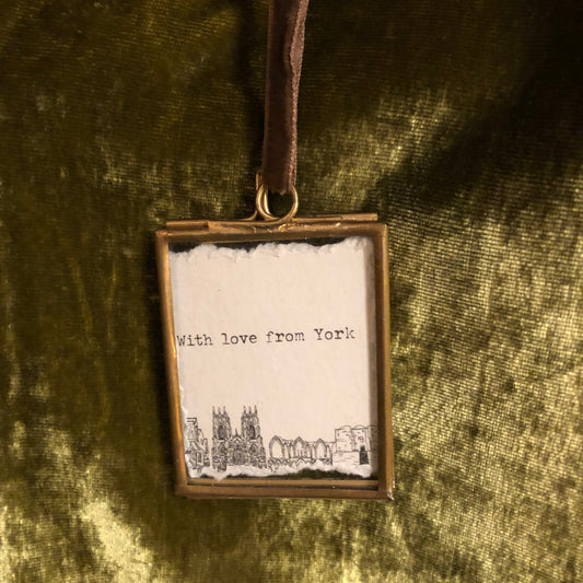 With Love From York small hanging frame