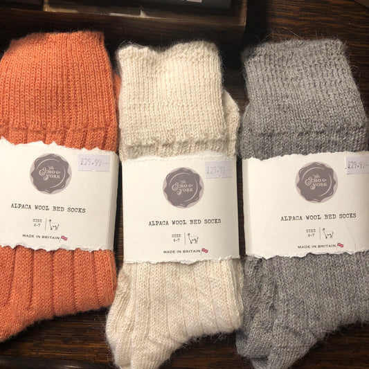 Alpaca Bed Socks (Size 4-7)