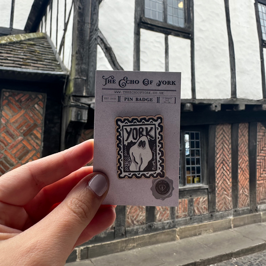 Ghost Stamp Pin Badge
