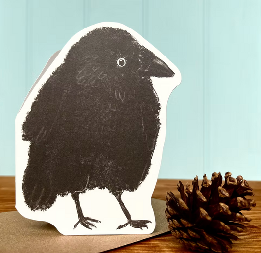 Jackdaw Greetings Card - Laura Skilbeck