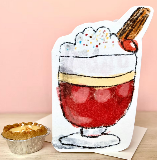 Trifle Dream Greetings Card - Laura Skilbeck