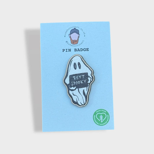 Reyt Spooky Pin Badge