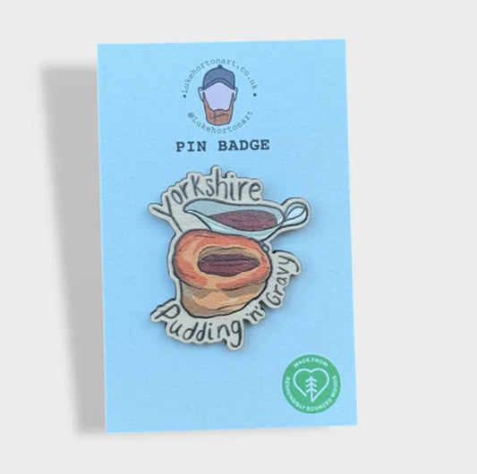 Yorkshire Pudding Pin Badge