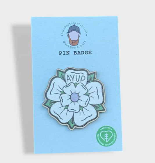 Yorkshire Rose Pin Badge