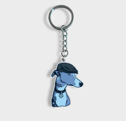 Jack The Whippet Keyring- LukeHorton Art