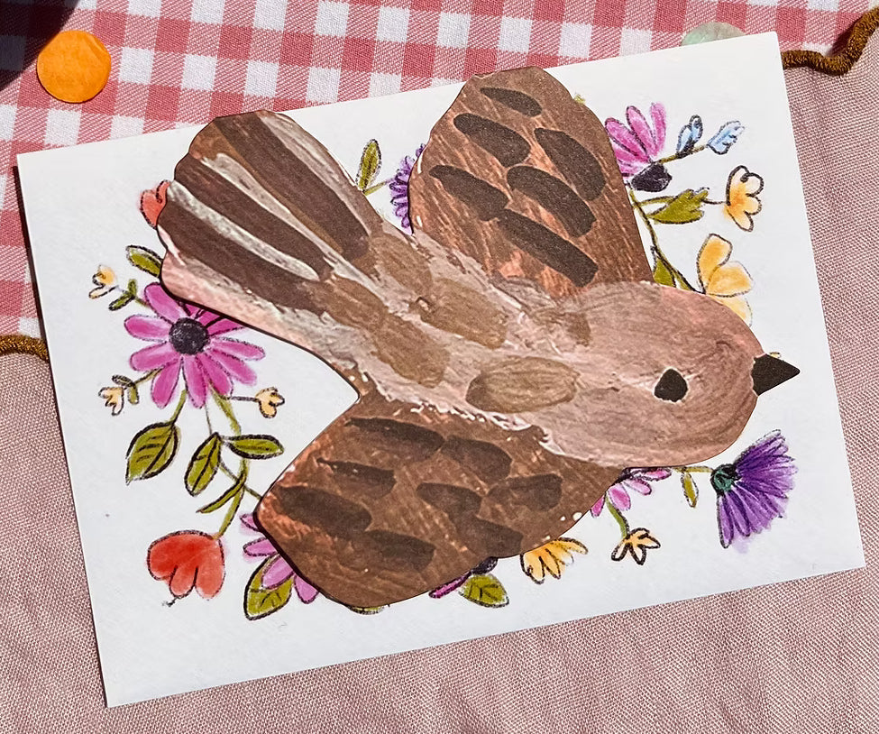 Swooping bird greeting card- Laura Skilbeck
