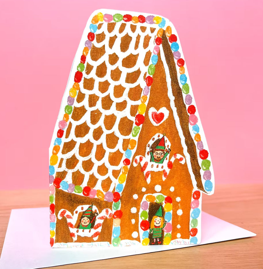 Gingerbread dream Christmas home card