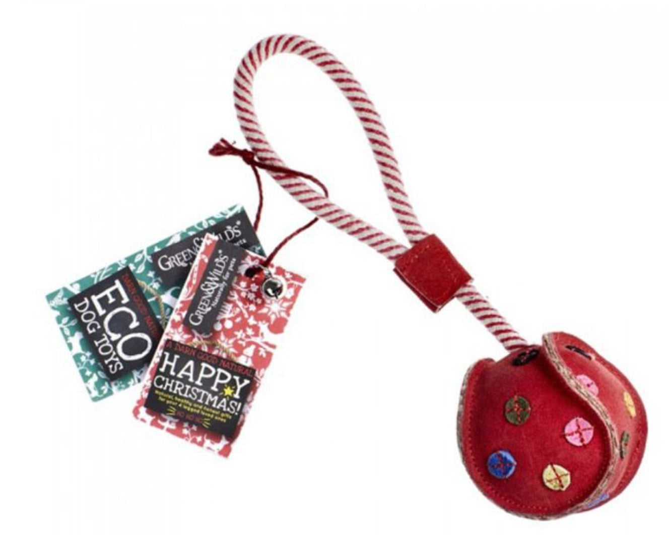 Monsieur Bauble Eco Dog Toy- Green and  Wild’s