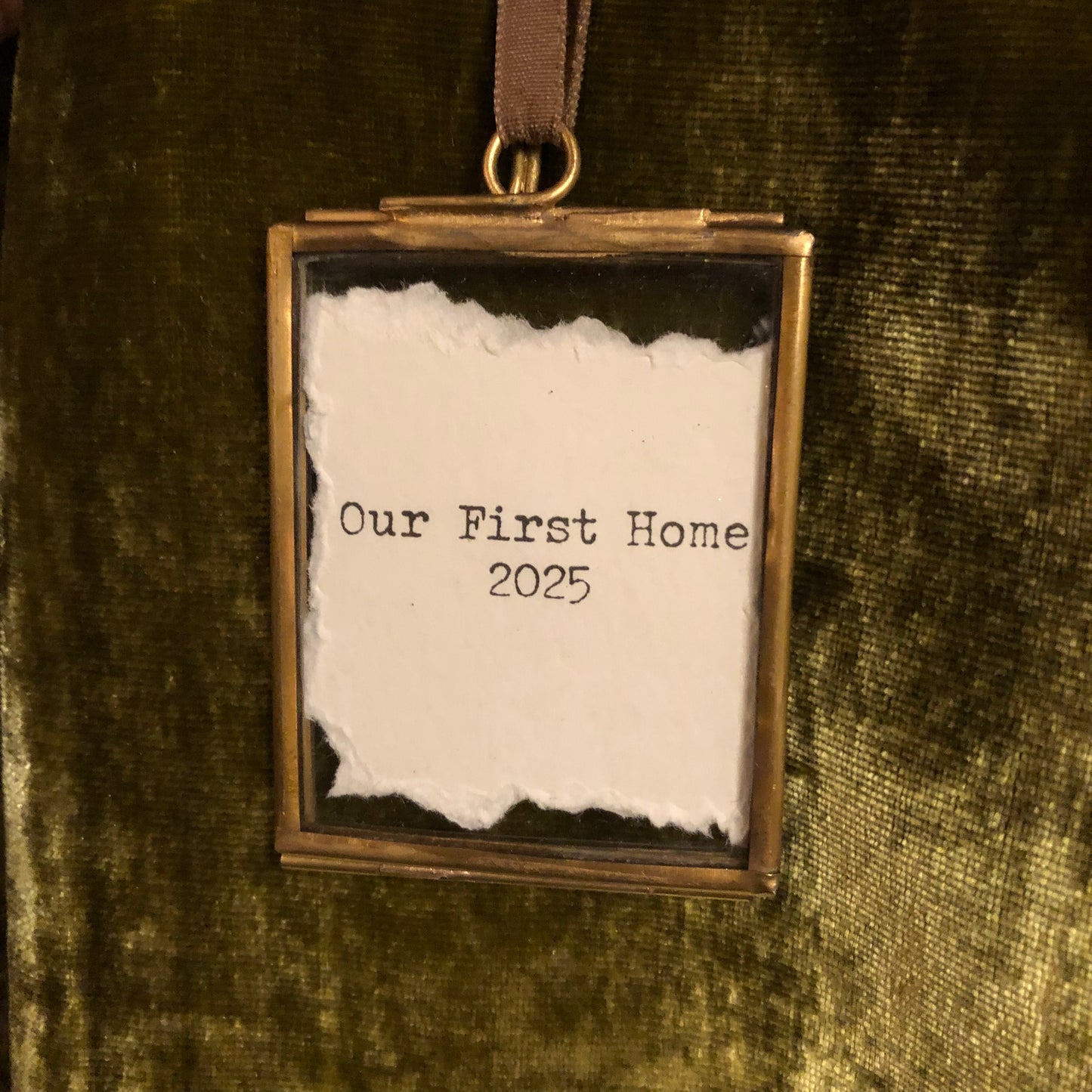 Our First Home 2025 small hanging frame