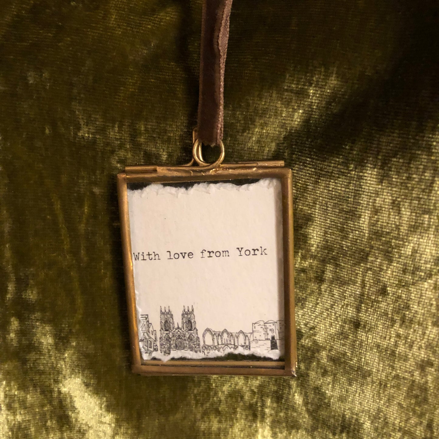 With Love From York small hanging frame