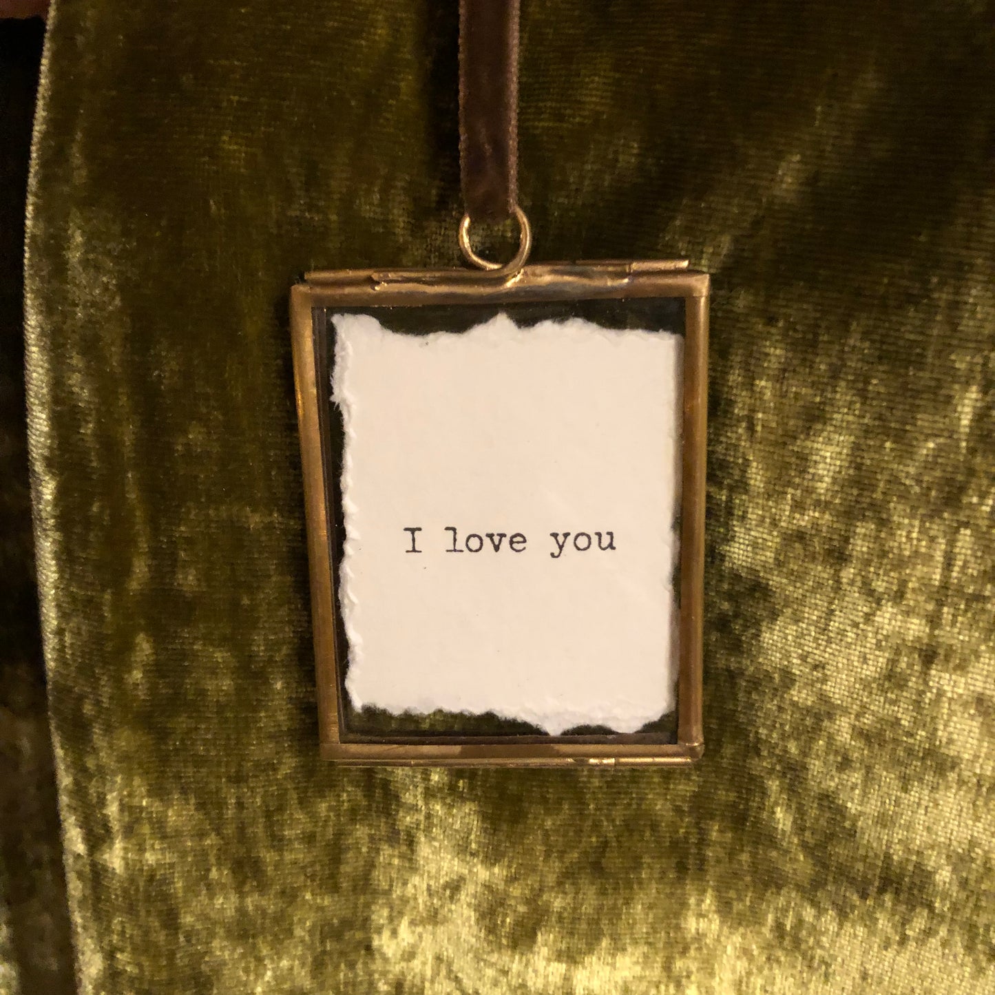I Love You small hanging frame